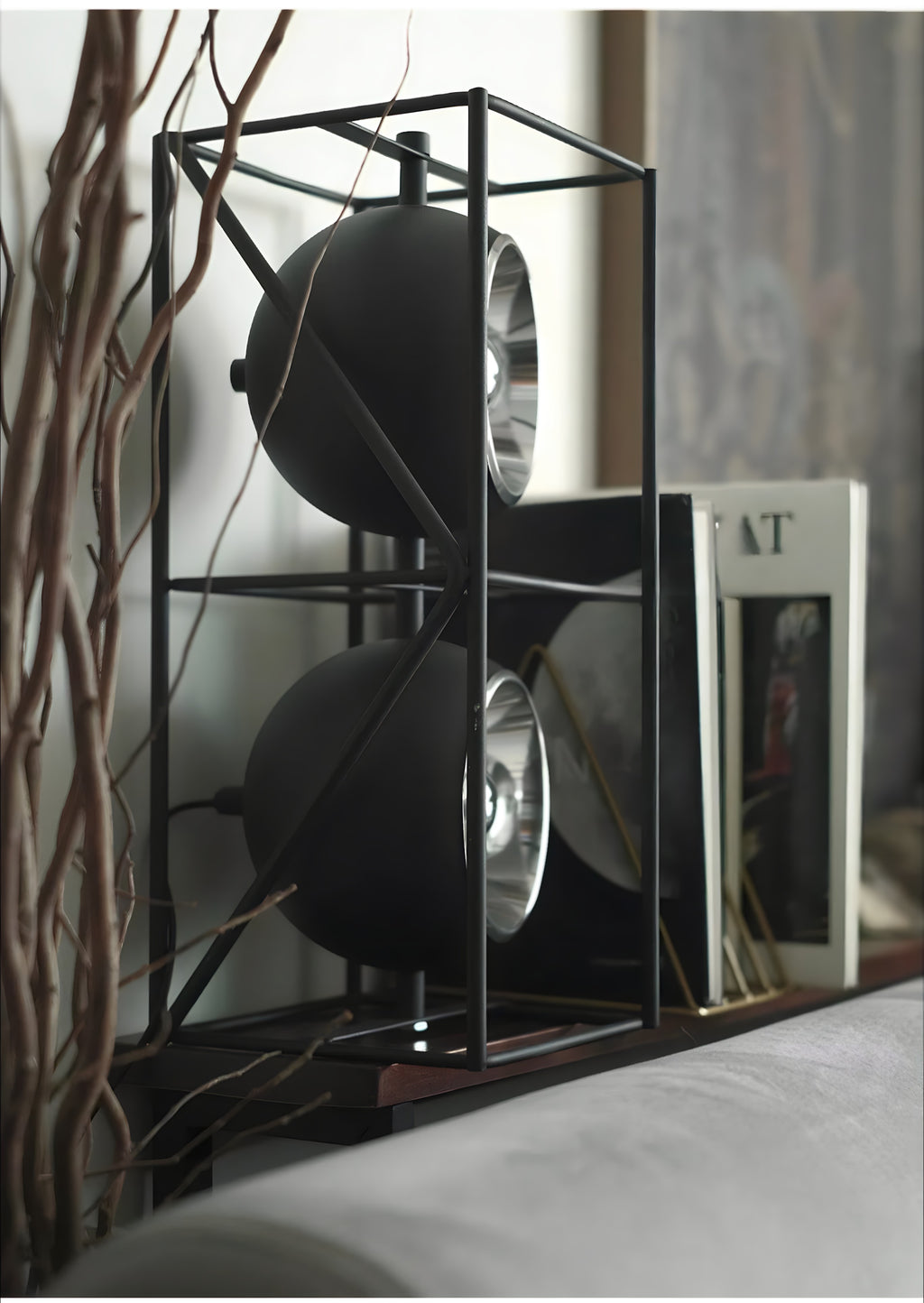 Sculptural Chrome Floor Lamp