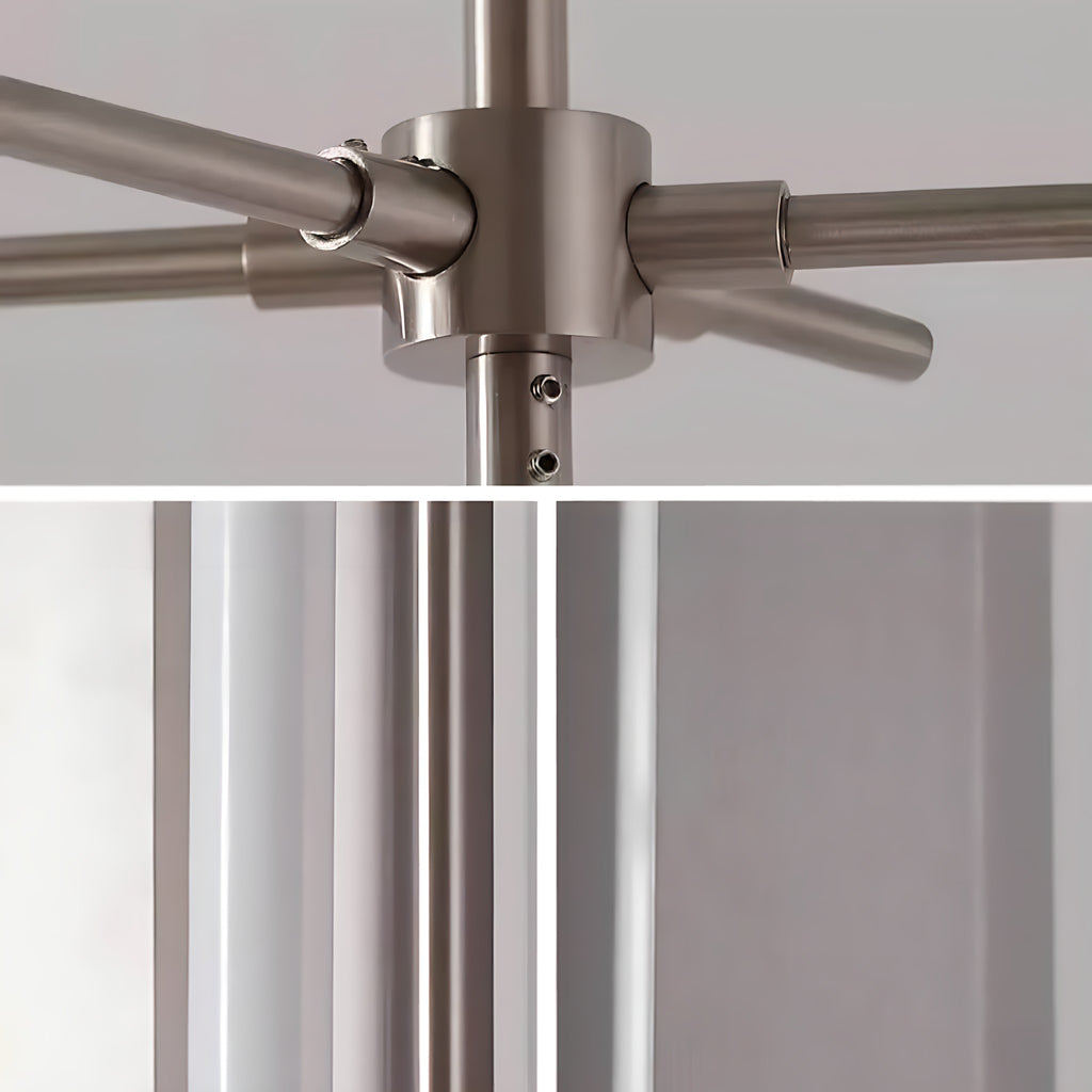 Sculptural Stainless Steel Floor Lamp
