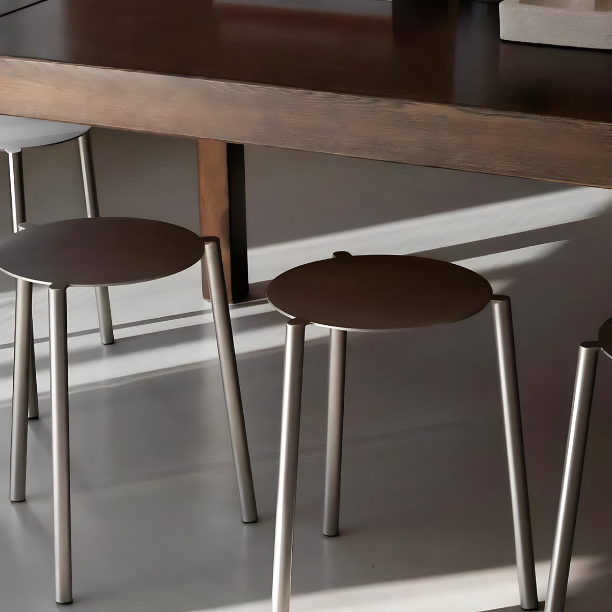 Stackable Stainless Steel Dining Chair