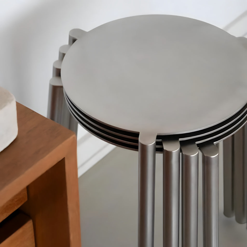 Stackable Stainless Steel Dining Chair