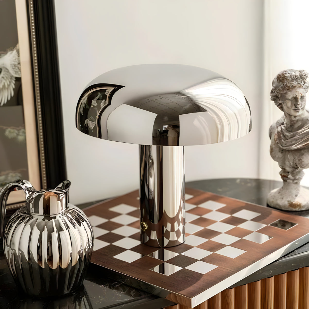 Stainless Steel Bedside Table Lamp