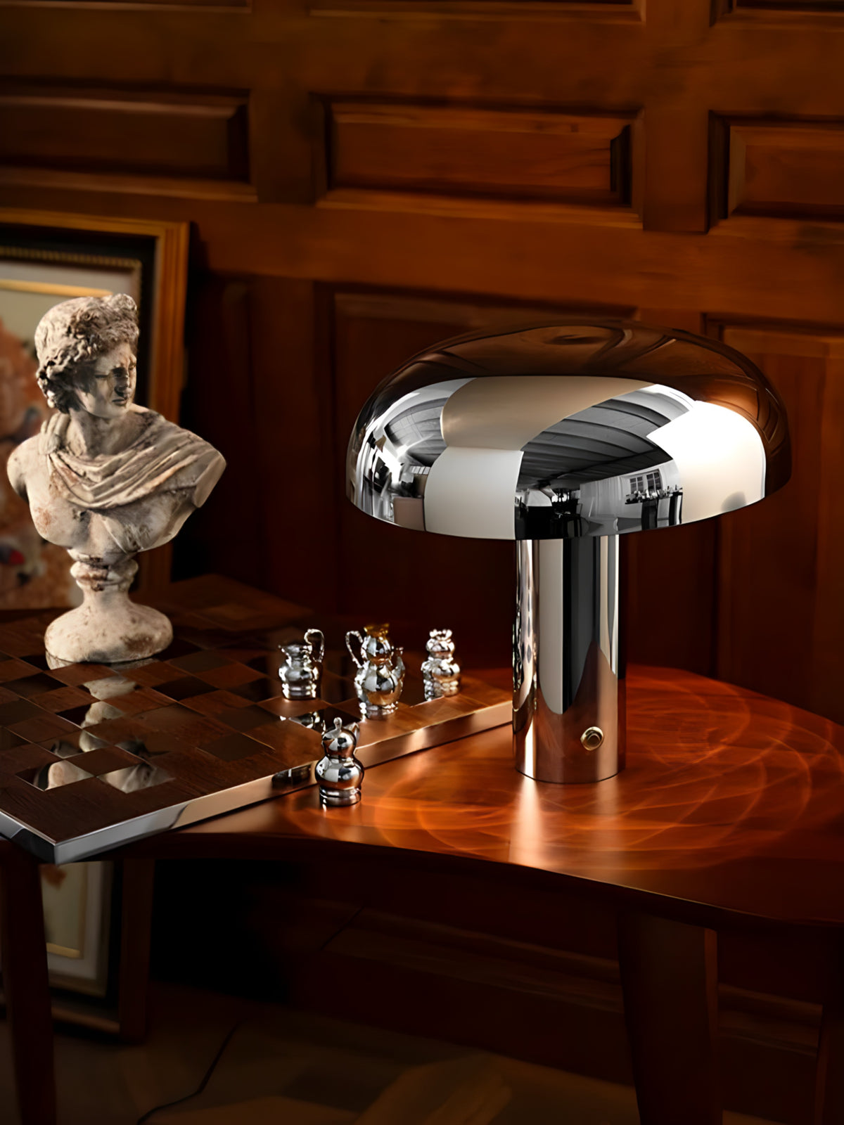 Stainless Steel Bedside Table Lamp