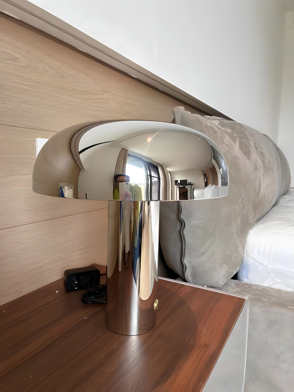 Stainless Steel Bedside Table Lamp