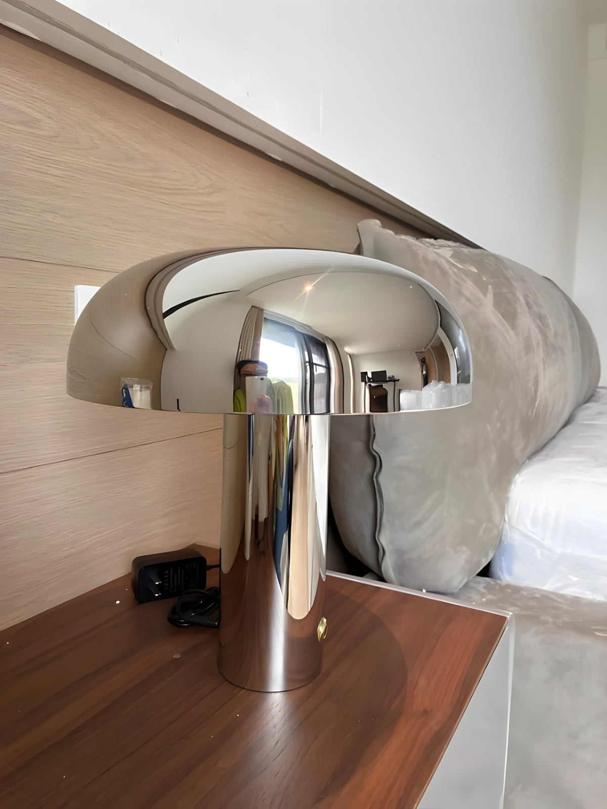 Stainless Steel Bedside Table Lamp