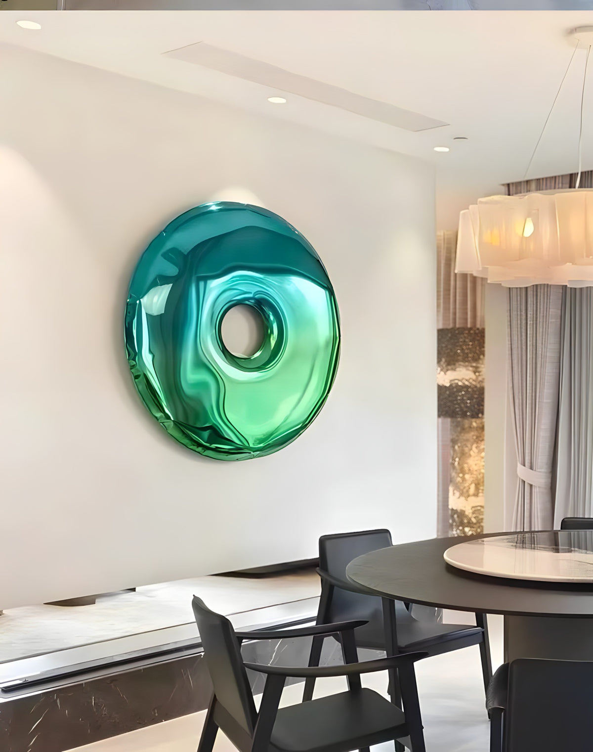 Stainless Steel Ring Wall Mirror