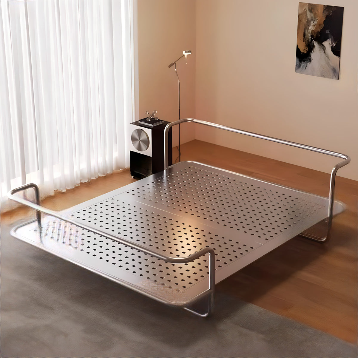 Suspended Stainless Steel Double Bed