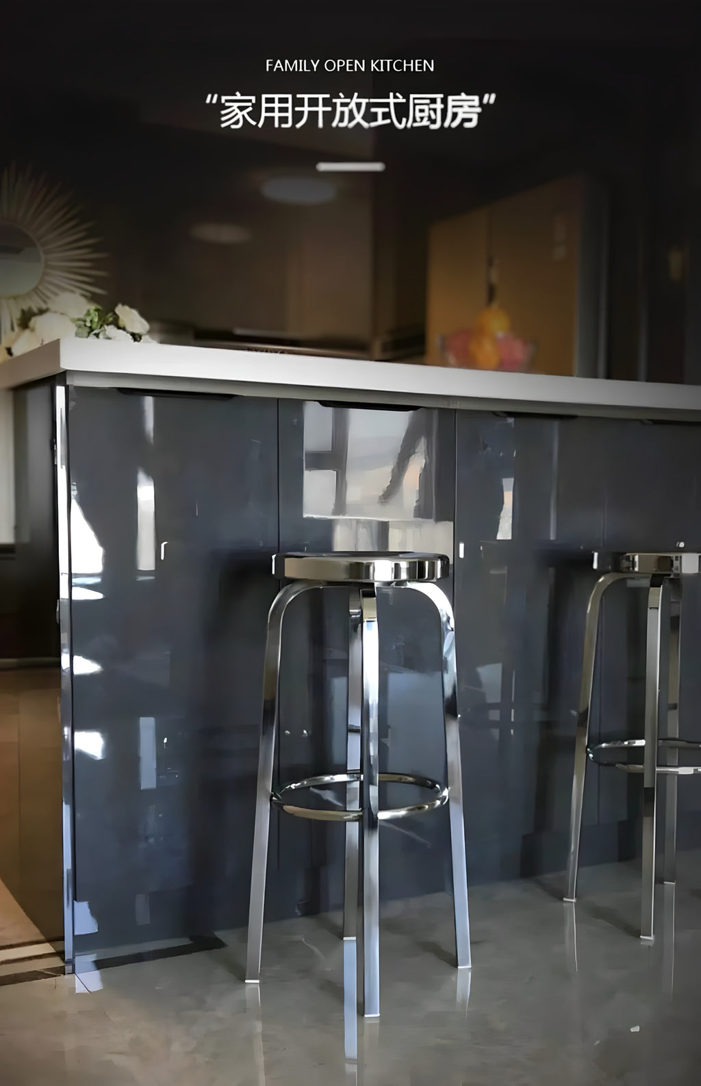 Swivel Stainless Steel Bar Stool
