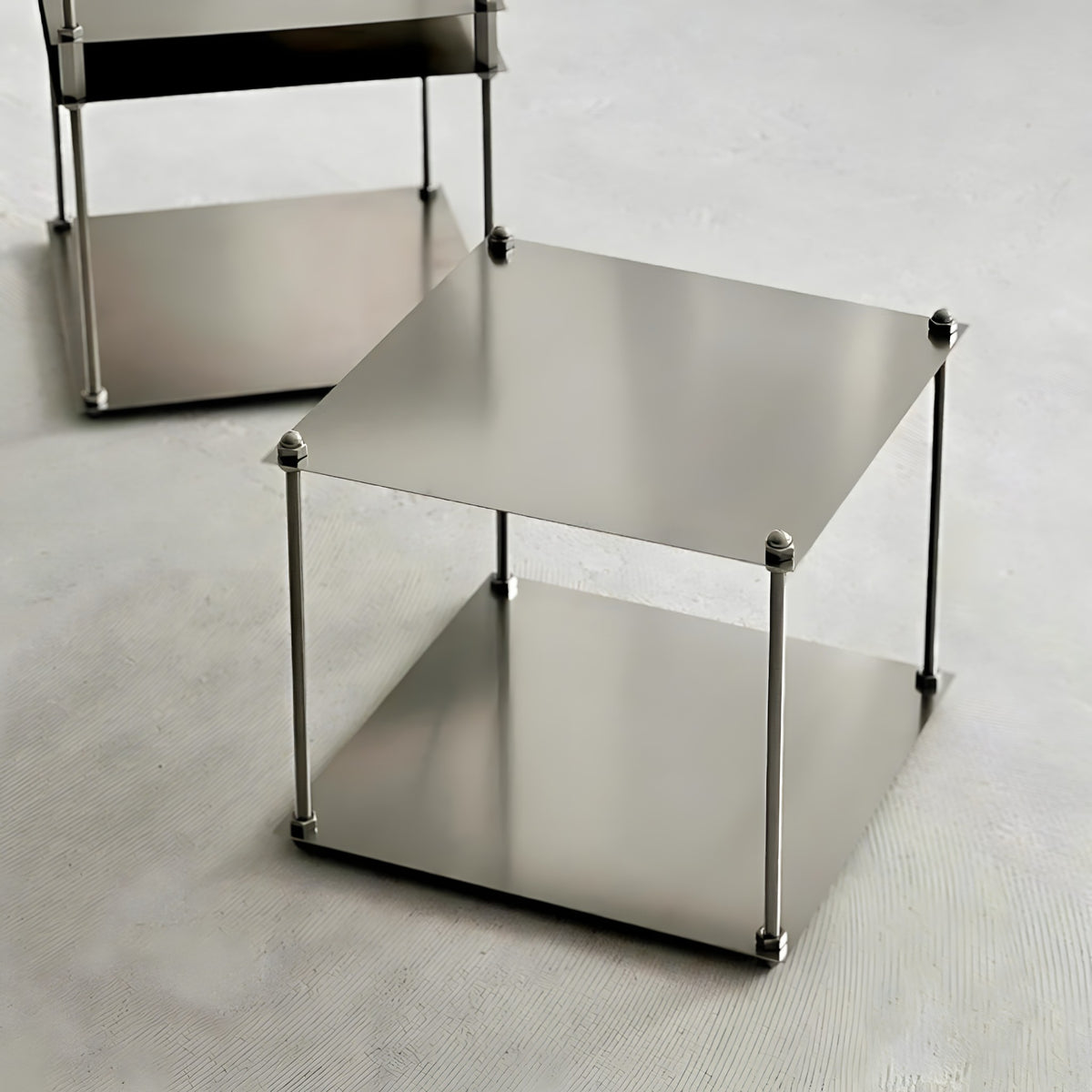Tiered Stainless Steel Display Stand