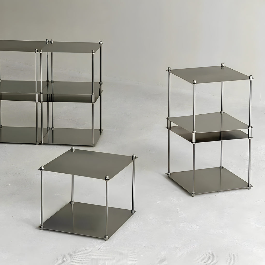 Tiered Stainless Steel Display Stand