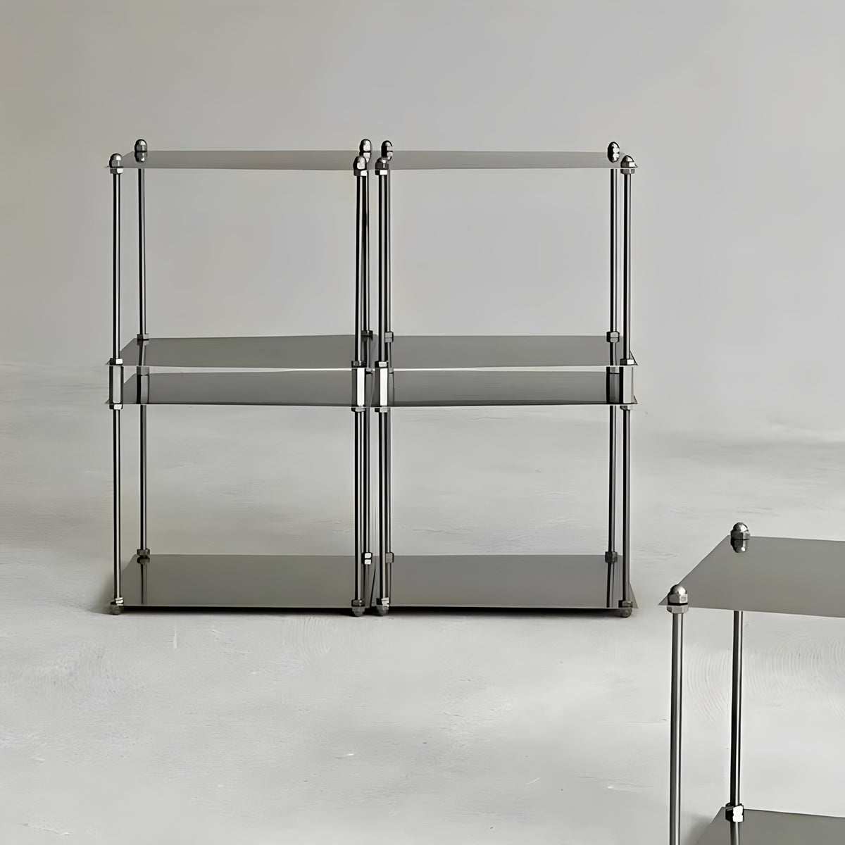 Tiered Stainless Steel Display Stand