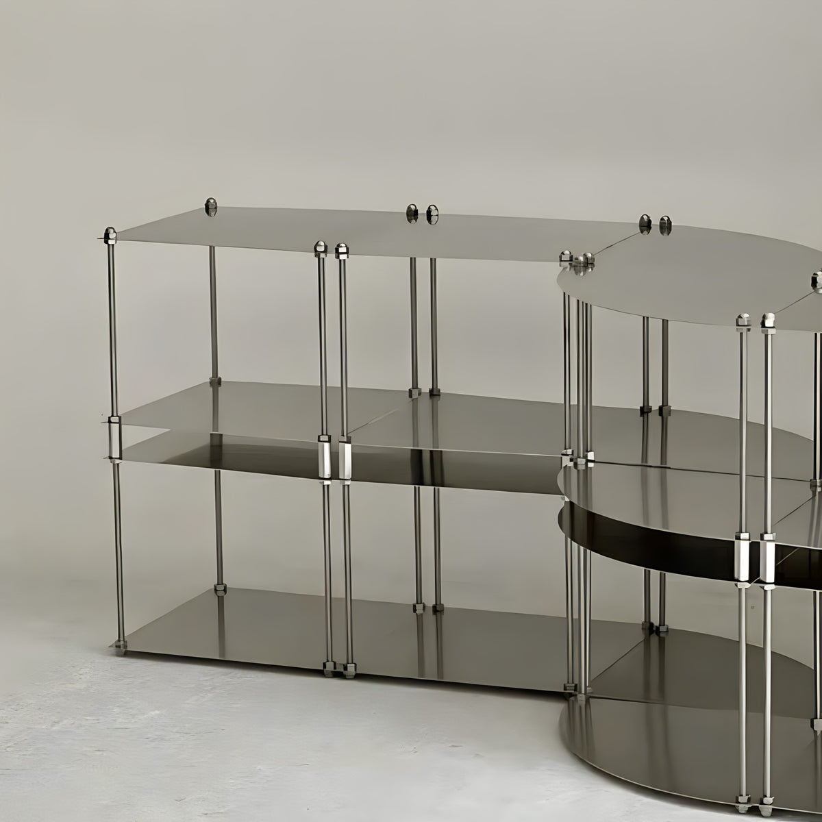 Tiered Stainless Steel Display Stand