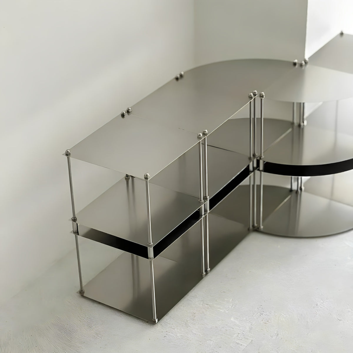 Tiered Stainless Steel Display Stand