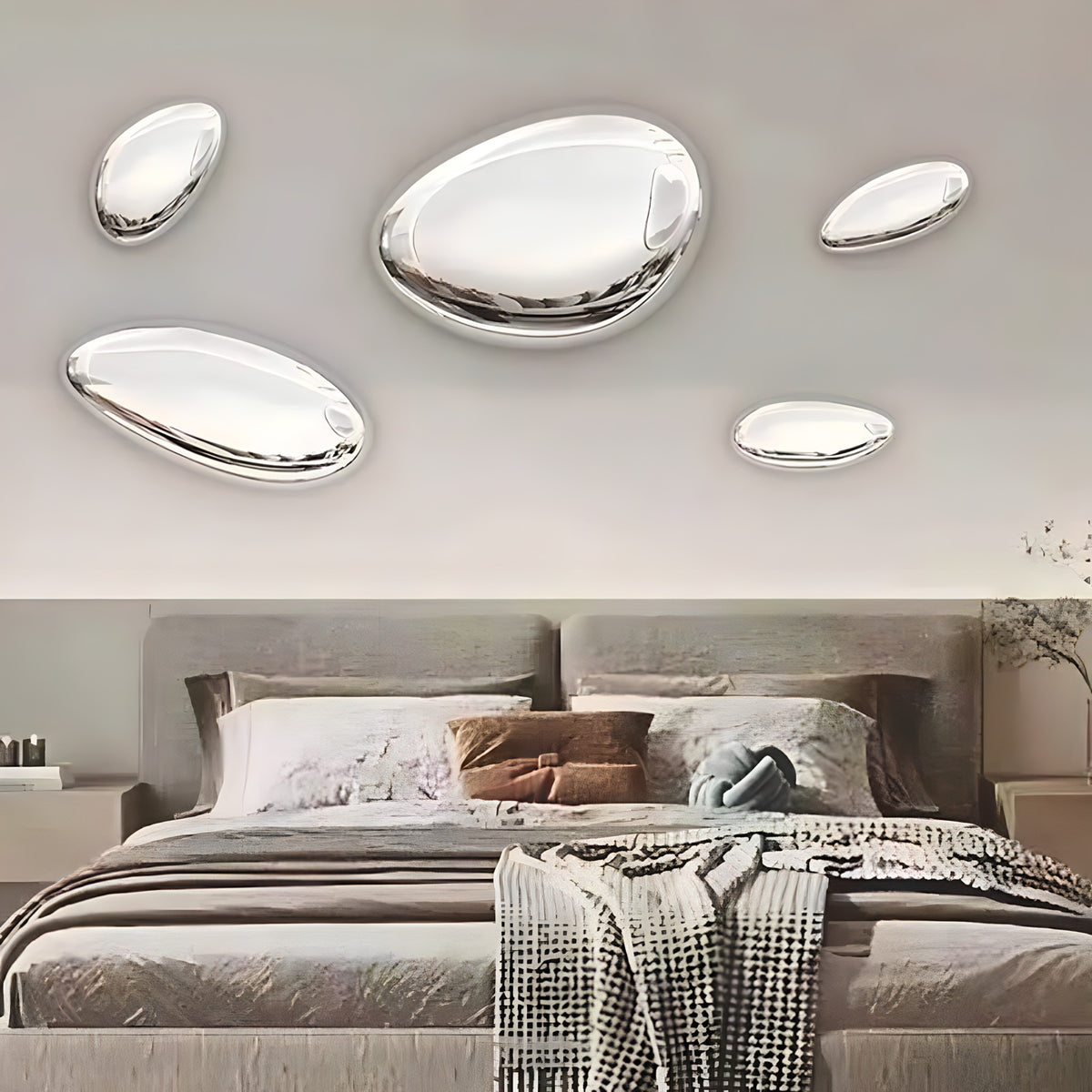 Water-Drop Metal Wall Decor