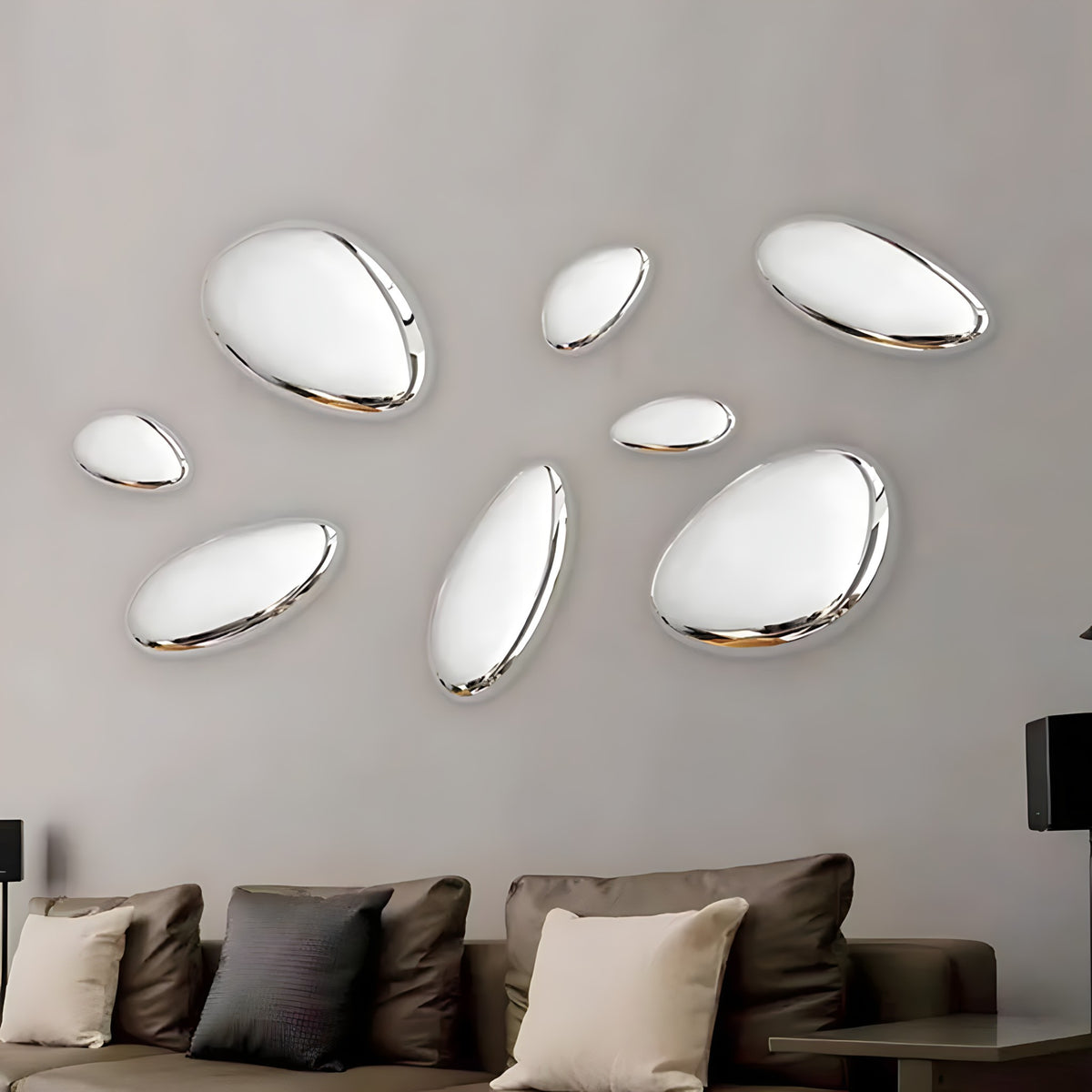 Water-Drop Metal Wall Decor