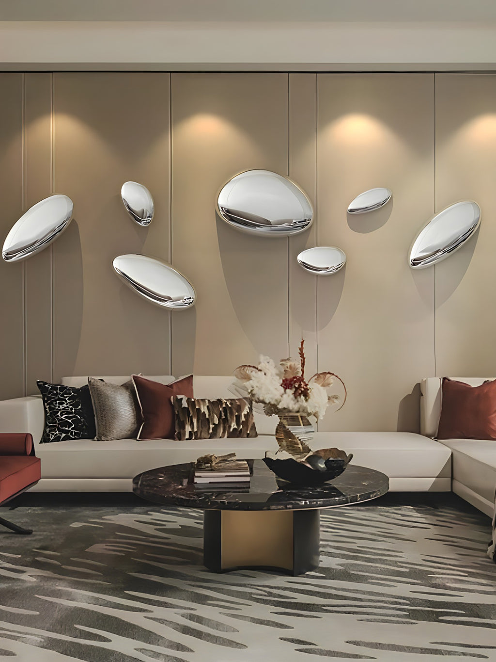 Water-Drop Metal Wall Decor