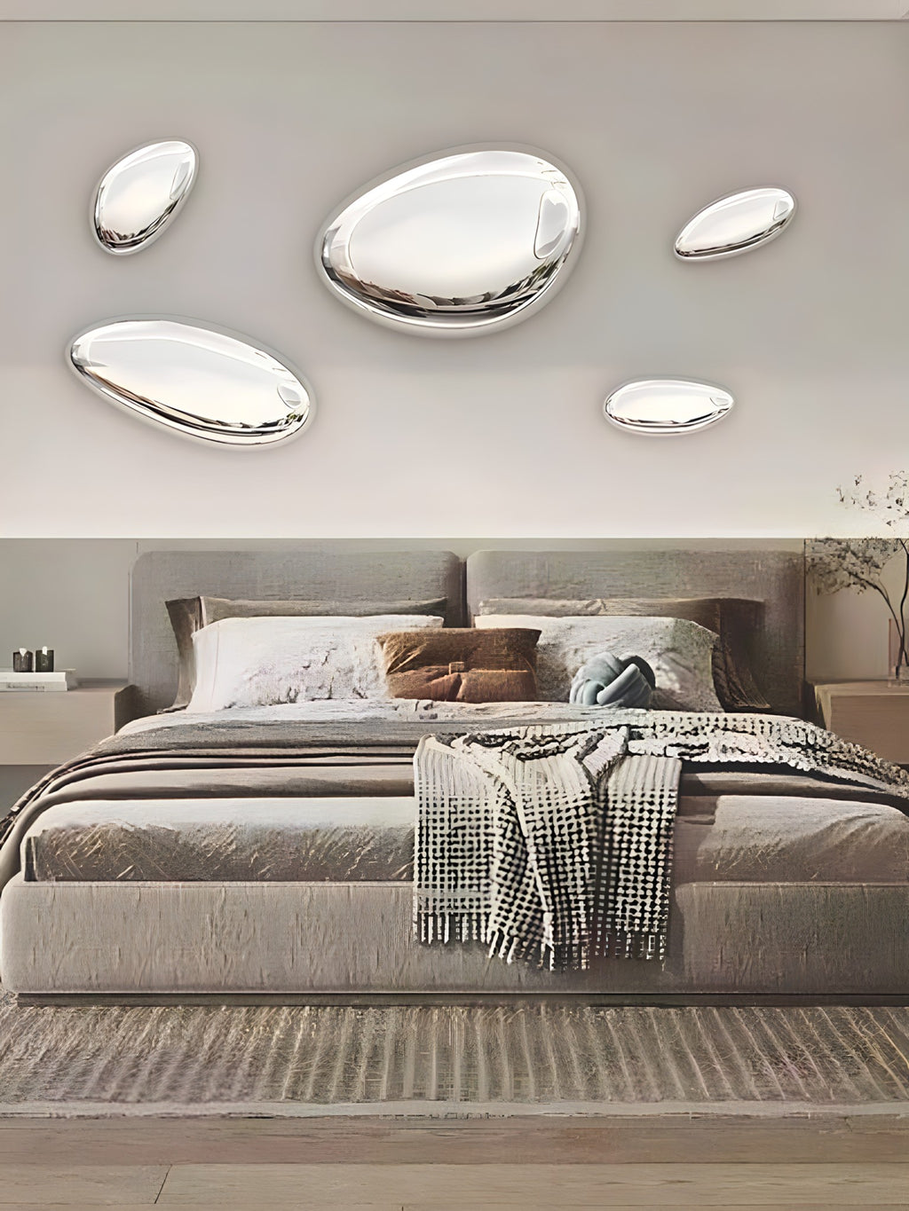 Water-Drop Metal Wall Decor