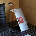 Z-Shaped Stainless Steel Side Table
